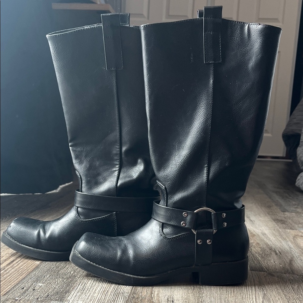 Princess Polly Black Combat Boots